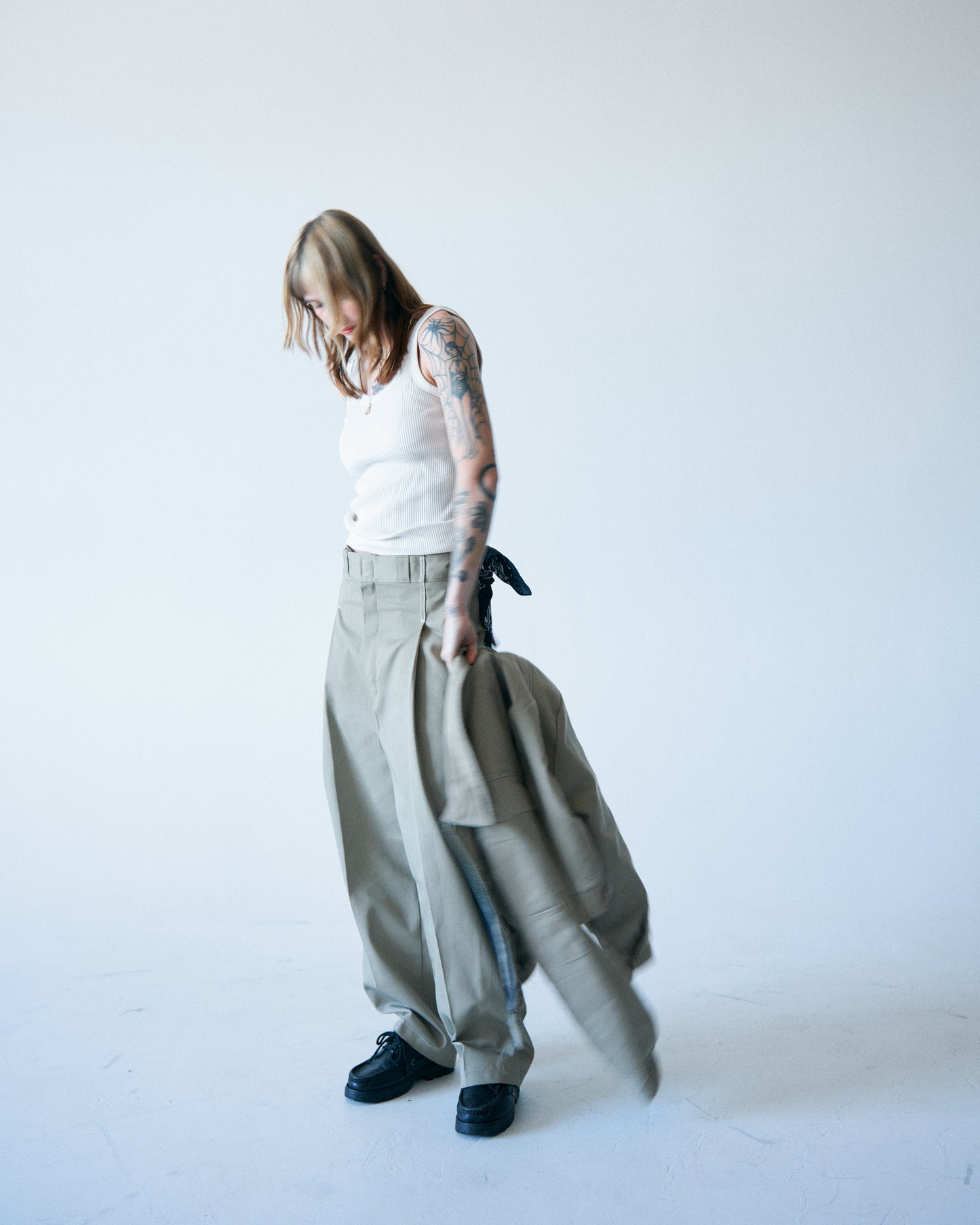 RECONSTRUCTED WORK PANTS