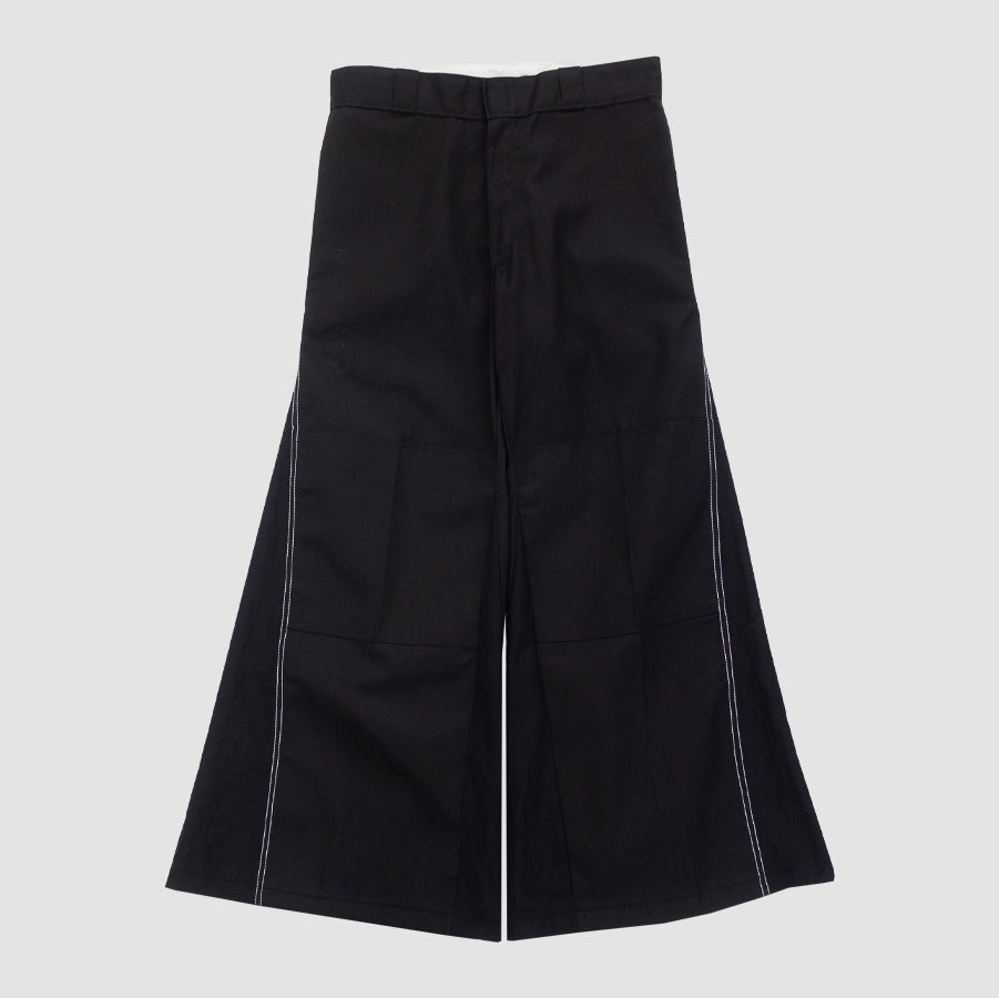 RECONSTRUCTED FLAIRED DOUBLE KNEE WORK PANTS