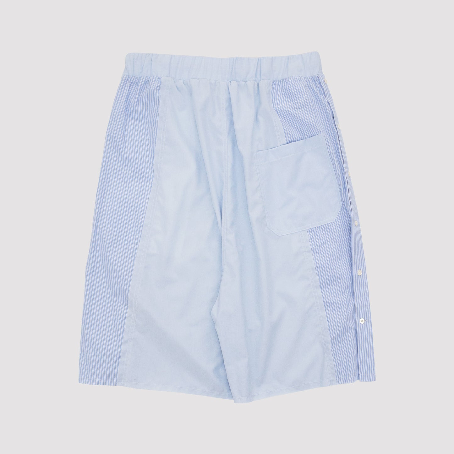 RECONSTRUCTED 1/1 PANELED SHIRT SHORTS 25B4-BLU