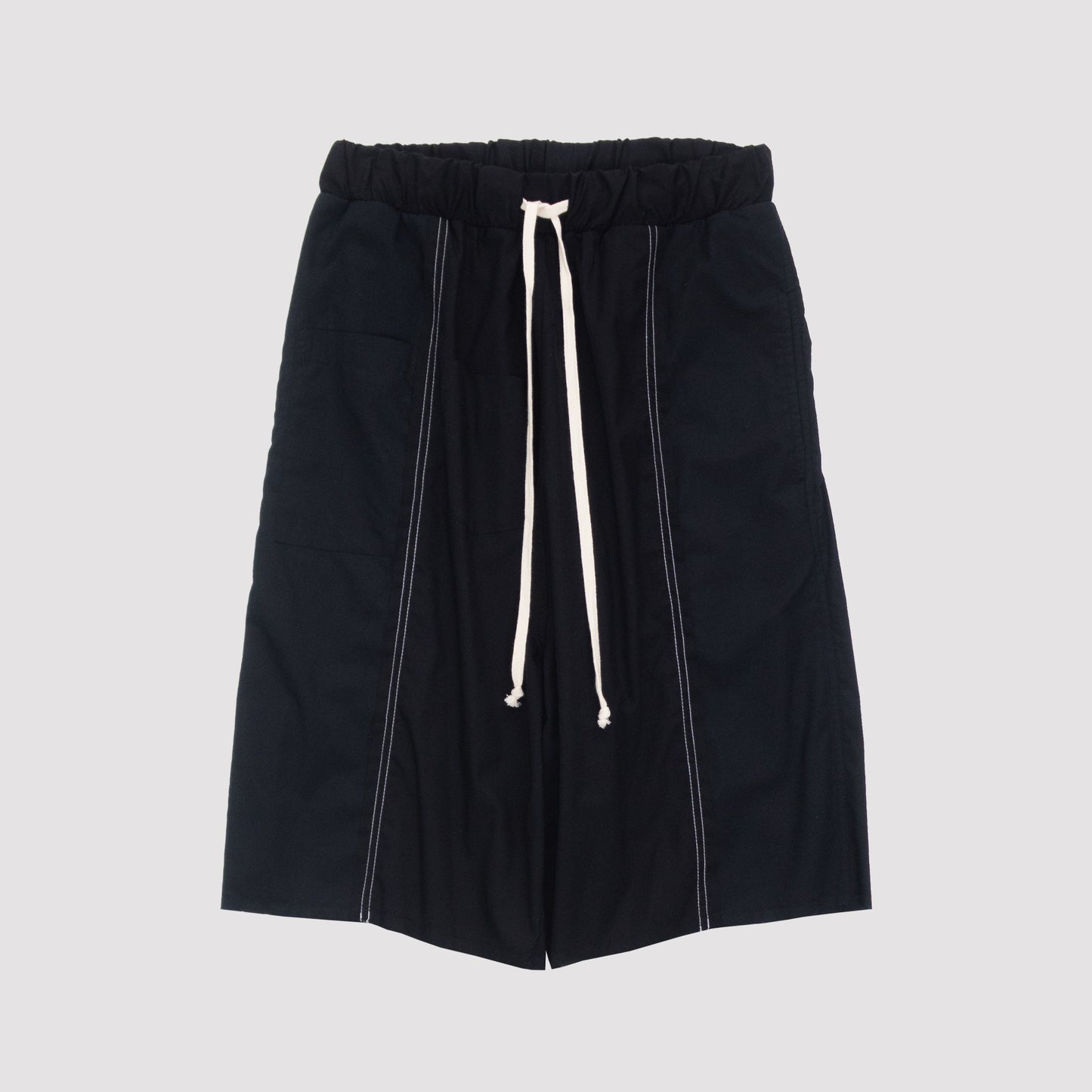 RECONSTRUCTED 1/1 PANELED SHIRT SHORTS 25B2-BLK