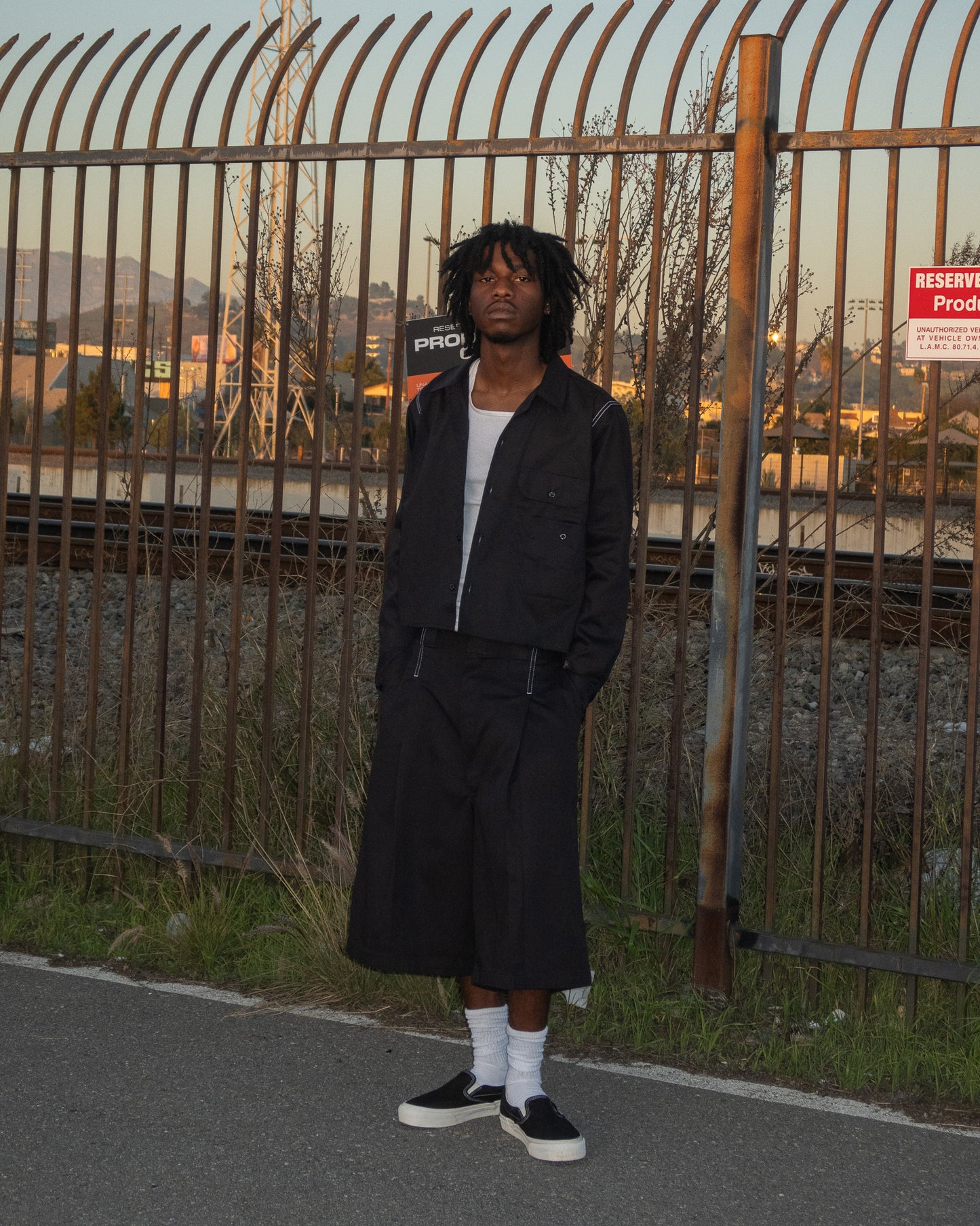 RECONSTRUCTED L/S WORK SHIRT