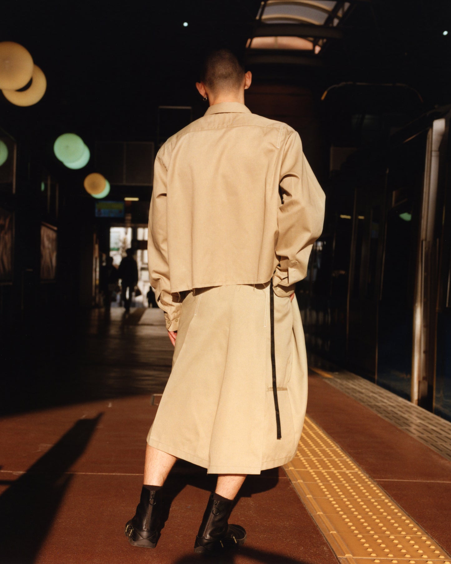 RECONSTRUCTED WORK SKIRT