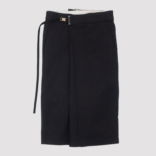 RECONSTRUCTED FOLDED WORK SHORTS