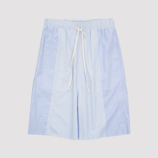 RECONSTRUCTED 1/1 PANELED SHIRT SHORTS 25B4-BLU