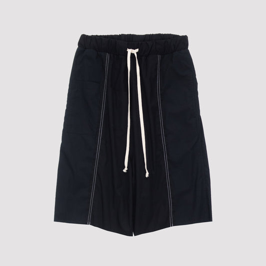 RECONSTRUCTED 1/1 PANELED SHIRT SHORTS 25B2-BLK