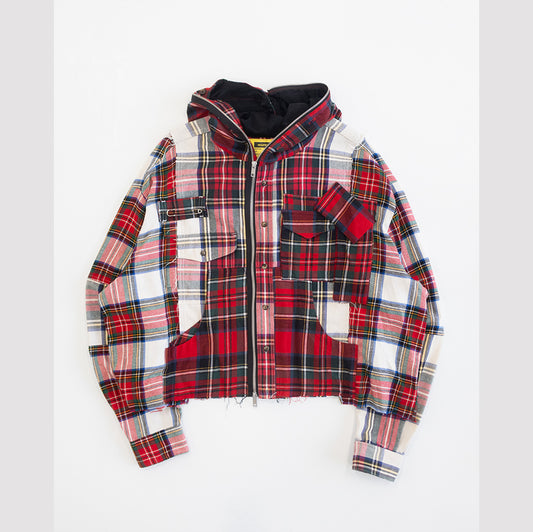 1/1 FLANNEL ZIP HOODIE