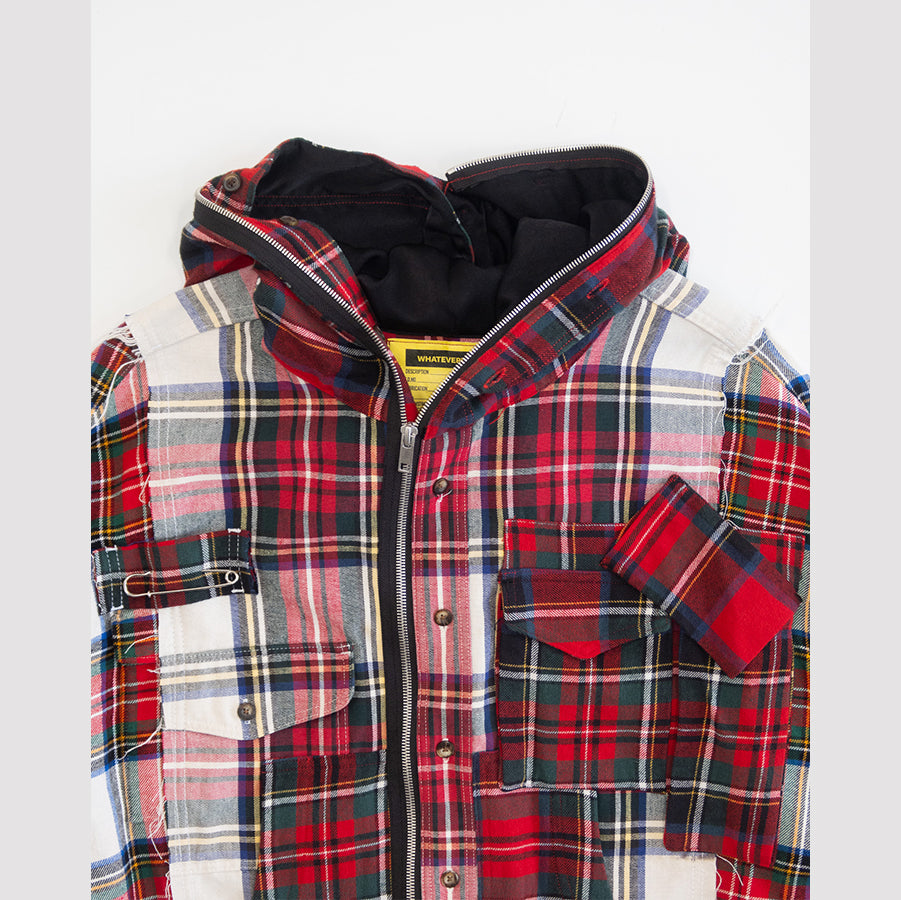 1/1 FLANNEL ZIP HOODIE