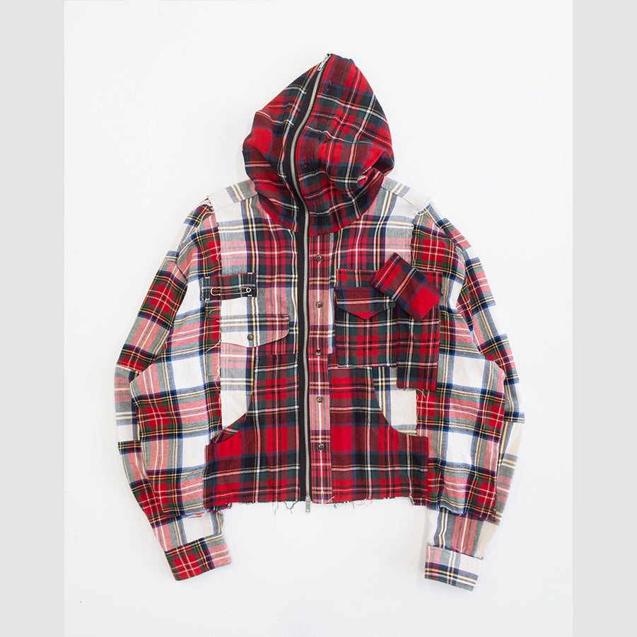 1/1 FLANNEL ZIP HOODIE