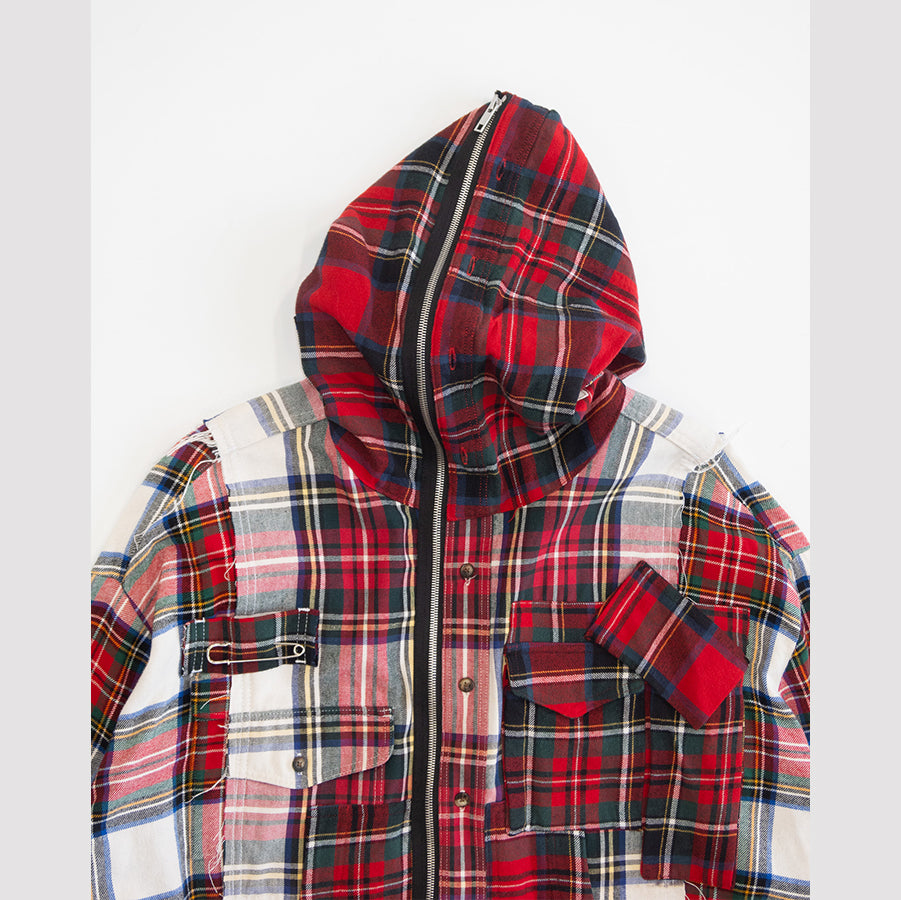 1/1 FLANNEL ZIP HOODIE